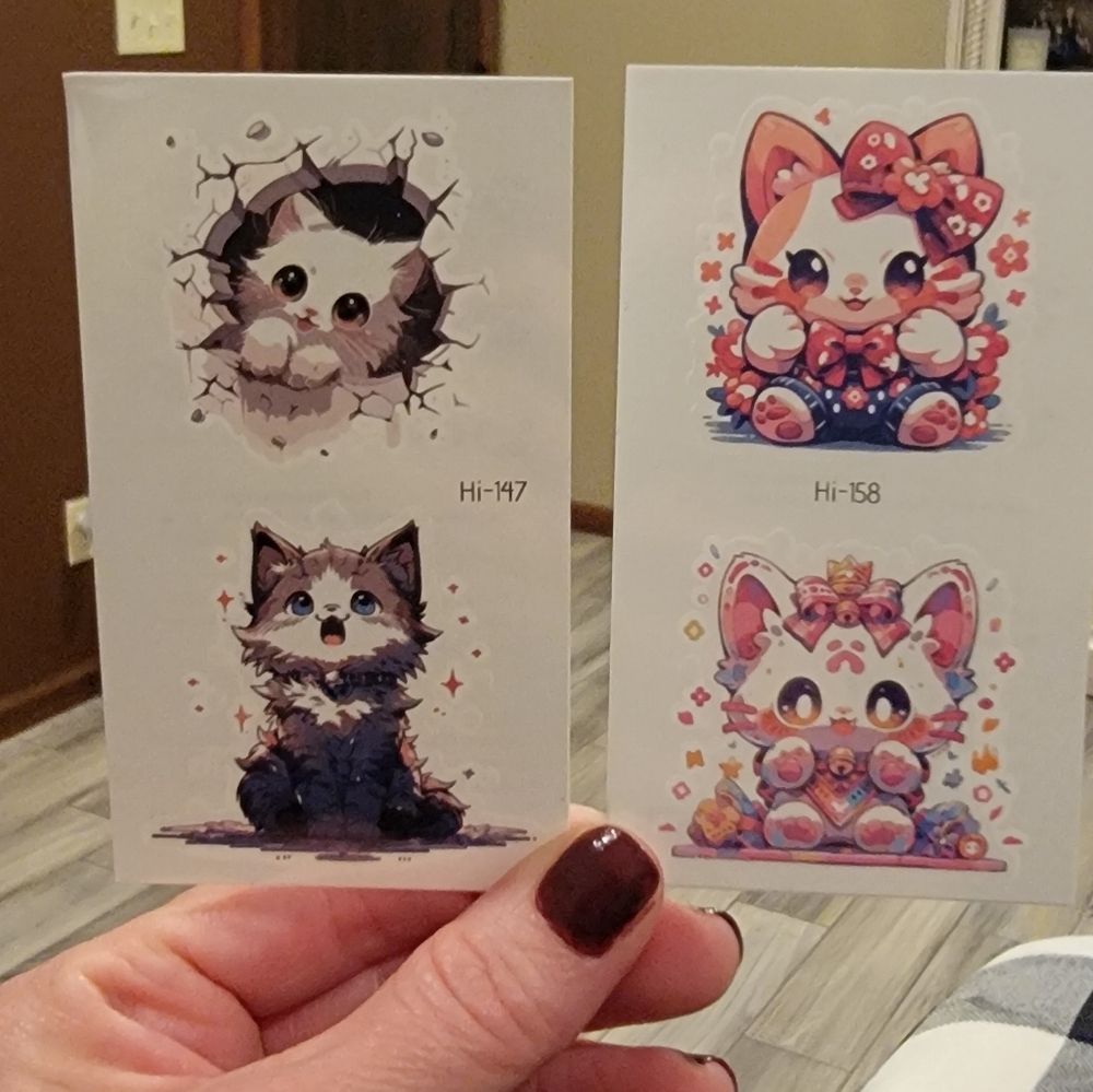 New Glow In The Dark Temporary Tattoos